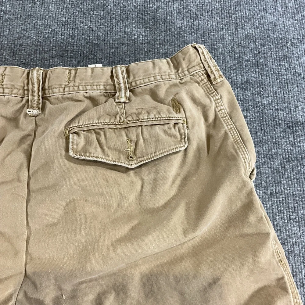 Polo Ralph Lauren Relaxed Fit Shorts Mens 32 Khaki Cotton Casual Chino Classic